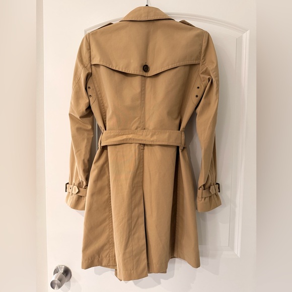 Burberry's Crombrook iconic beige mid-length trench coat size 8UK/S - Picture 3 of 16